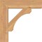 Ekena Millwork Legacy Block Smooth Bracket, Western Red Cedar, 3 1/2"W x 18"D x 18"H BKT04X18X18LEC05SWR - alternate 3